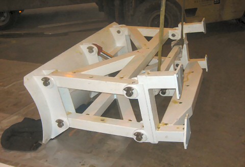 bulldozer for a subsea trenching vehicle